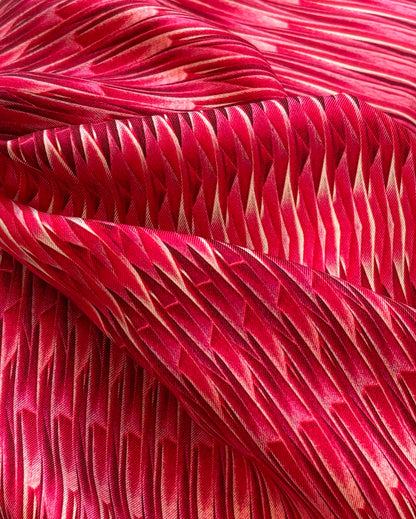 Astro Pleat Silk Scarf