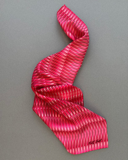 Astro Pleat Silk Scarf