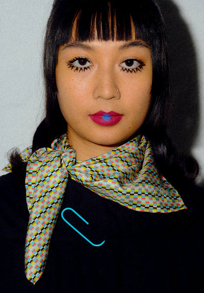 Space Tile Silk Scarf